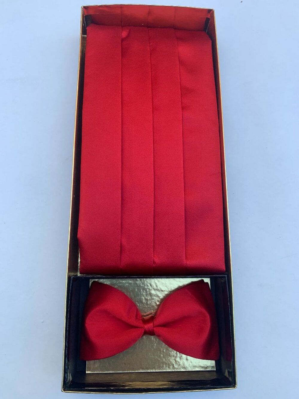South Korai 100% Silk Cummerbund and Bow Tie Set